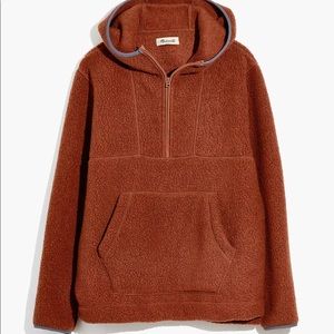 NWT! Madewell Men’s Polartec Fleece Hoodie Jacket Sherpa